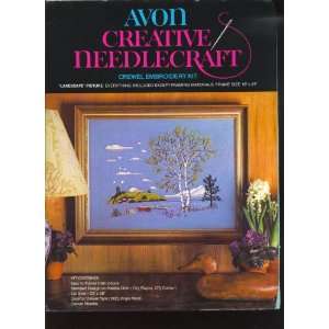   Needlecraft Lakescape Picture Crewel Embroidery Kit 