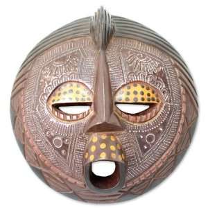  Ghanaian wood mask, Ewe Linguist