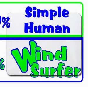  49% Simple Human 51% Wind Surfer Mousepad