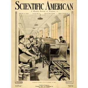  1920 Cover Scientific American Assembly Line Workers 