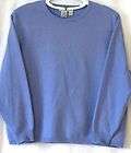 EDDIE BAUER Blue Cashmere Round Neck Pullover Sweater   Sz M