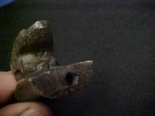VINTAGE NATIVE AMERICAN INDIAN STONE PIPE FROG FIGURE  
