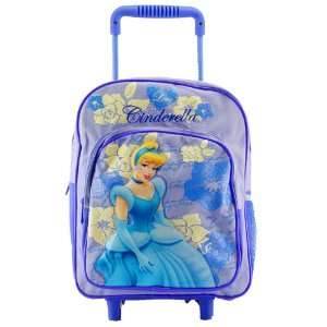  Disney Princess Cinderella Rolling Backpack TODDLER SIZE 
