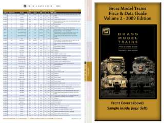 BRASS MODEL TRAINS PRICE & DATA GUIDE BOOK VOL 2  