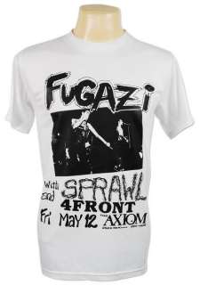 Fugazi Tour The Axiom Vtg Retro T Shirt Sz S  