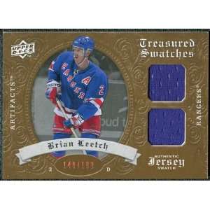   Treasured Swatches Dual #TSDBL Brian Leetch /199 Sports Collectibles