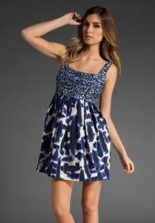 NWT BB Dakota Azalea Printed Dress in Blue  