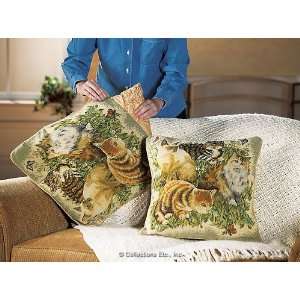  2 Piece Cat Couch Pillow Cover Set 