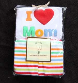 NWT I Love Mom Baby Gap PJs Pajamas 2 pc 4 4T NEW  