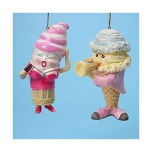  4 Tooty Frooty Horn Player Ice Cream Cone Glitter 