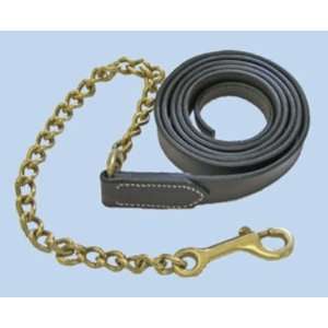  Beiler Leather Chain Lead Shank Brown