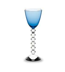 Description Baccarat Vega Rhine Wine Glass, Sapphire. Reference 