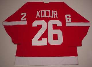 JOE KOCUR DETROIT RED WINGS JERSEY CCM ANY SIZE ROAD  