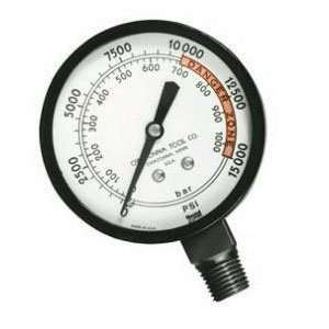   OTC 9650 0 50 Ton Pressure and Tonnage Gauge with 4 Scales Automotive