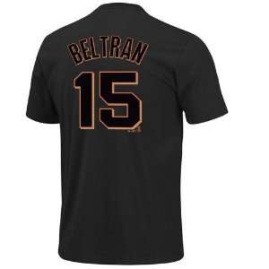 Carlos Beltran #15 San Francisco Giants Name and Number T Shirt (Black 