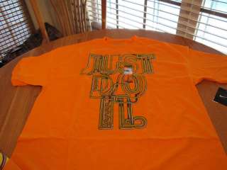 Mens Nike XL loose fit T shirt Just do it orange NEW  