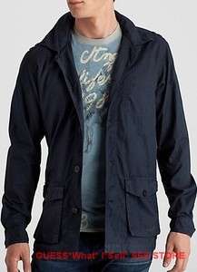 NWT $118 GUESS Mens Shirt Dress Jacket Windbreaker Top Button Up S M L 