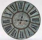 SHABBY COTTAGE CHIC Soft Blue Distressed WALL CLOCK 24 Vintage NEW.