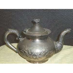 Silver Plated Tea Pot Made By Van Bergh Silver Plate Company (Quad 