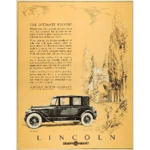  1923 Ad Lincoln Motor Detroit Michigan Ford Berline 