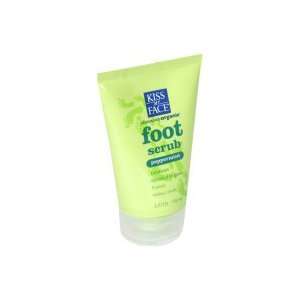  Kiss My Face Obsessively Organic Foot Scrub, Peppermint, 4 