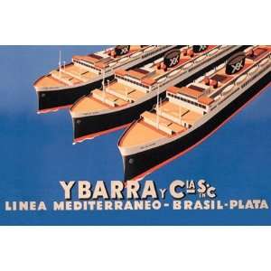  Ybarra and Company Mediterranean Brazil Plata Cruise Line 
