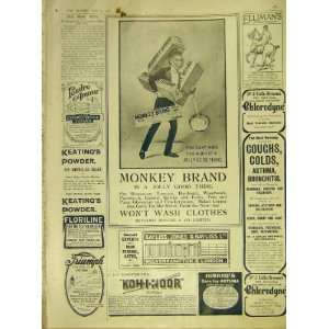   Monkey Brand Ellimans Himrods Keating Print 1911