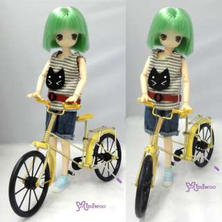 Obitsu 21cm Doll Pure Neemo XS Mini Bicycle Bike Yellow  