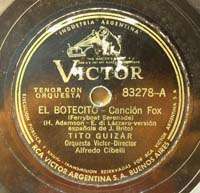 TITO GUIZAR Victor 83278 Ferryboat Serenade 78 RPM  