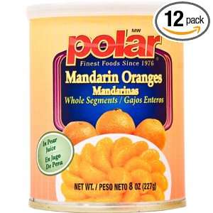 MW Polar Mandarin Orange in Pear Juice, 8 Ounce Cans (Pack of 12 