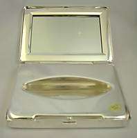 Tissue box silver plated mirror engravable  