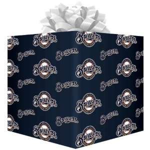  Milwaukee Brewers team logo gift wrap (Wholesale in a pack 