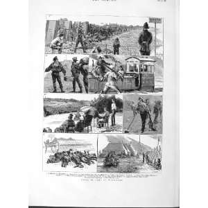   1882 WAR SOLDIERS CAMP WIMBLEDON RIFLE SHOOTING TENTS
