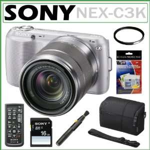   Sony SEL1855 18 55mm Zoom Lens + Sony 16GB SDHC + Sony Remote + Lens