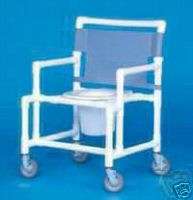 SHOWER CHAIR COMMODE OVERSIZE BARIATRIC WHEELED PORTABLE  
