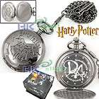 Gorgeous Black Metal Harry Potter Magic Pocket Watch W5