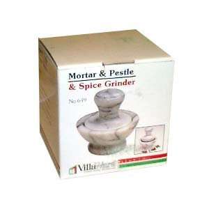 Mini Marble Mortar and Pestle, White  Grocery & Gourmet 