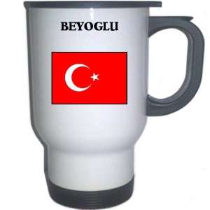  Turkey   BEYOGLU White Stainless Steel Mug Everything 