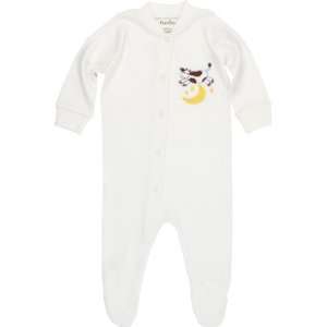  Funkoos Organic Cow Over Moon Sleepsuit (3 6 months 