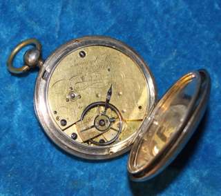 Hallmarked Silver Cased Savory and Sons Pocket Watch Key Wind Not 