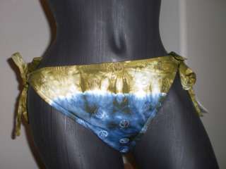 New Lucky Brand Tie Dye Peace Signs Bikini Bottom  