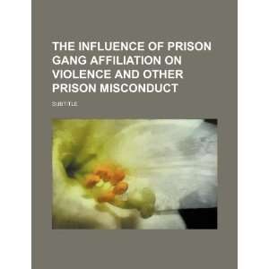 The influence of prison gang affiliation on violence and other prison 