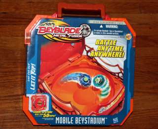 BEYBLADE METAL FUSION TOPS MOBILE BEYSTADIUM NEW CARRY CASE 2010 ARENA 