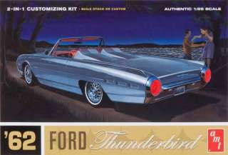 AMT 1962 FORD THUNDERBIRD 2 N 1 1/25 SCALE MODEL KIT AMT 682  