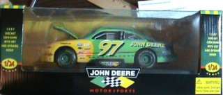 John Deere 1997 Nascar 1/24 #97 Pontiac Coin Bank MIB  