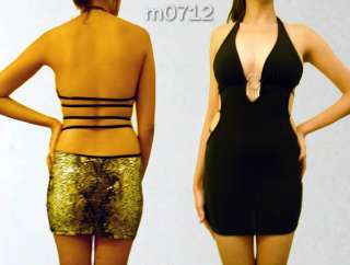 Threadbare Strappy Stretchy Clubwear Mini Dress size M  