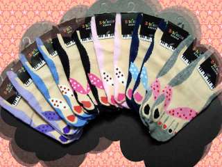 12 Pairs Herringbone Foot Nail Polish Short Socks Cute  