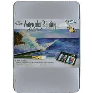  Watercolor Paint Art Kit With Tin 8 1/2x6  Everything 