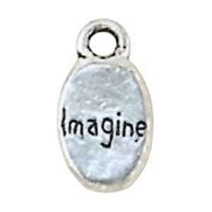 Blue Moon Silver Plated Metal Charms Imagine 10/Pkg CHARMS 55655; 6 