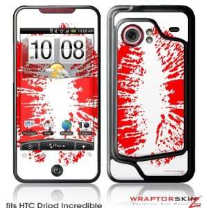  HTC Droid Incredible Skin   Big Kiss Red Lips on White by 